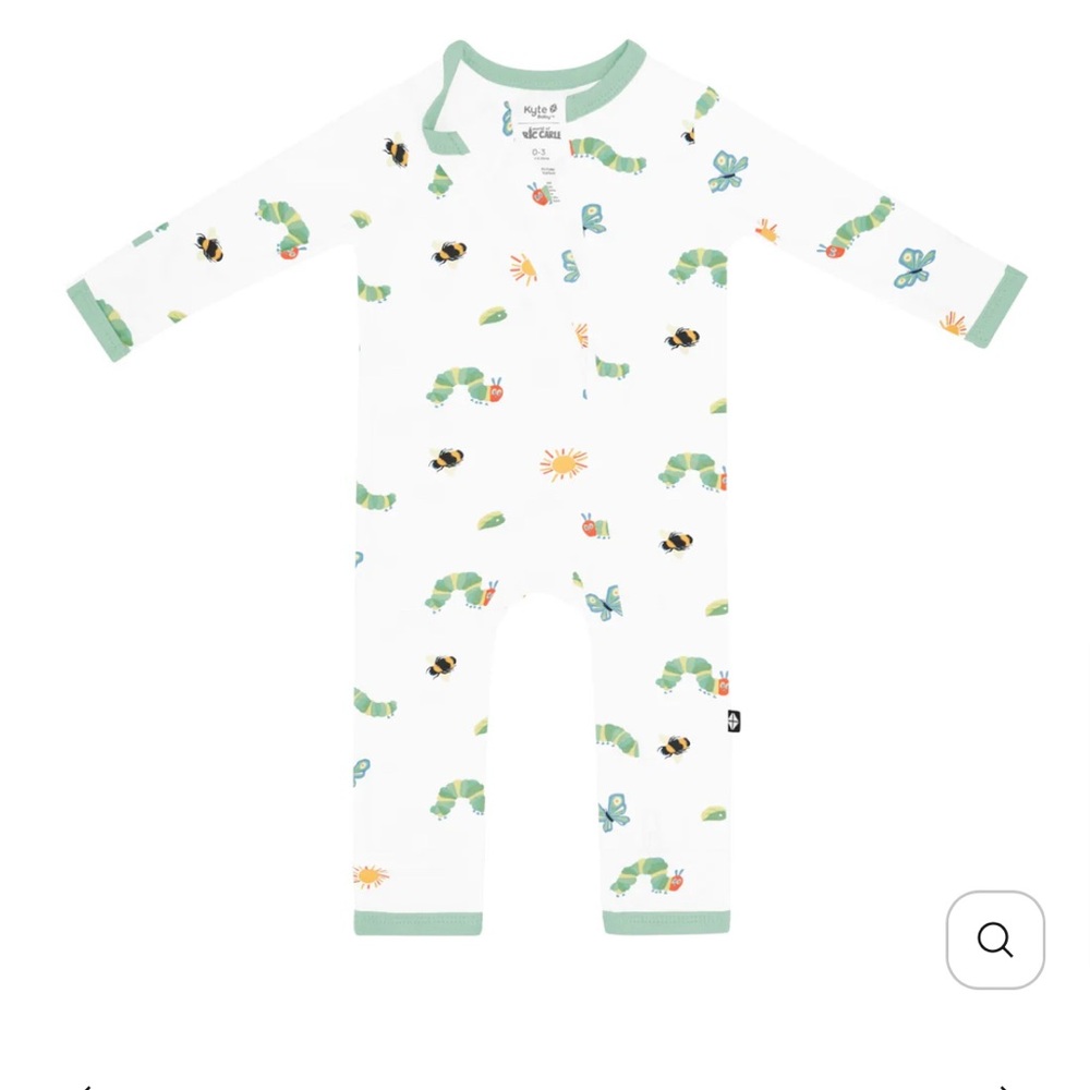 Kyte onesie with Caterpillar Print
